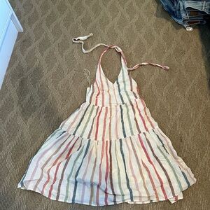 AMERICAN EAGLE Striped Halter Summer Dress